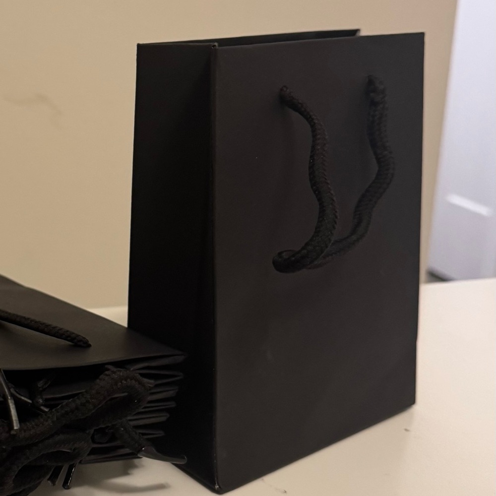 (500) Black Gift Bags with Handles